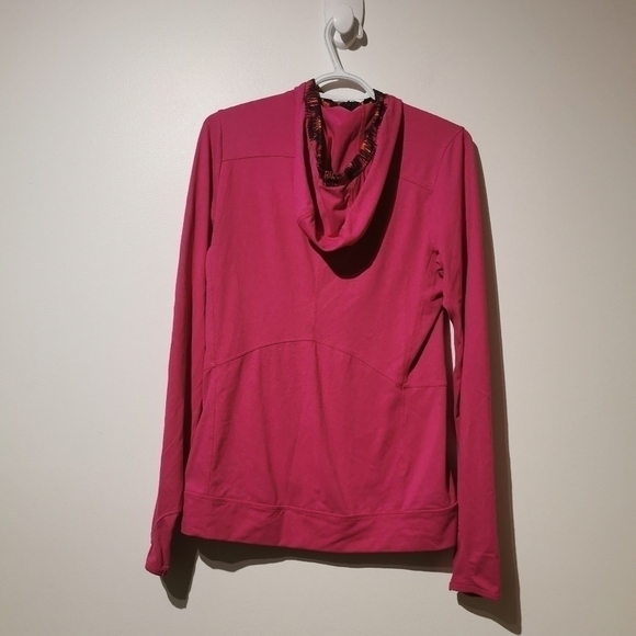 NORTH face long hooded w thumbholes and front pockets sports top - Picture 6 of 7